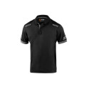 Men’s Short Sleeve Polo Shirt Sparco Koma Tools 02415nrgs Black Grey - M