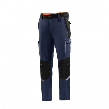 Long Sports Trousers Sparco Tech TW Dark blue Orange - XL
