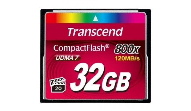 TRANSCEND CF mälukaart (800X) 32GB