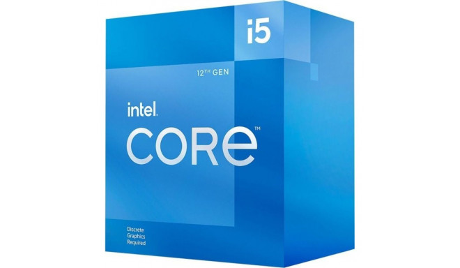 Intel Core i5-12400F protsessor, 2.5 GHz, 18 MB, BOX (BX8071512400F)