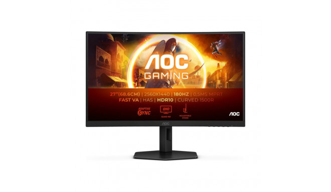 AOC CQ27G4X 27" VA QHD 16:9 180 Hz 1 ms 2560 x 1440 pikslit 300 cd/m² 2 HDMI-porti garantii 36 kuud