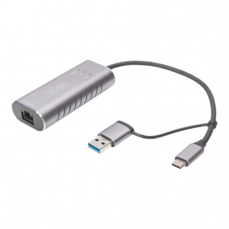 Digitus DN-3028 USB Type-C + USB A (USB3.1/3.0) 2.5G Gigabit Ethernet adapter