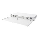 Fiber Optic Splice Box Front Panel, quick lock, 12x SC DX, 1U | DN-96200-QL | Grey