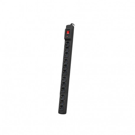 rack toiteplokk 19" ARMAC MULTI M12/10A 3m 12x 230V PL vertikaalne paigaldus must