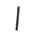 RACK POWER STRIP 19" ARMAC MULTI M12/10A 3M 12X 230V PL VERTICAL MOUNTING BLACK