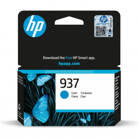 HP Original Cyan Ink Cartridge 937