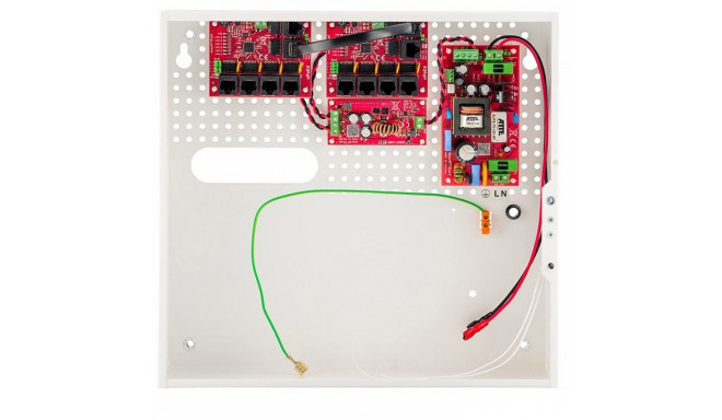 9-PORT POE SWITCH WITH ATTE IPUPS-9-11-F BUFFER POWER SUPPLY