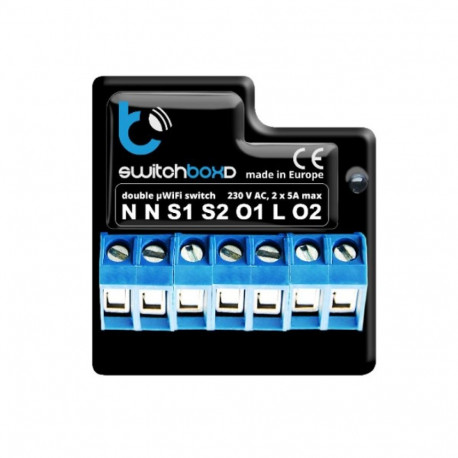 BLEBOX switchboxD - kahekanaliline kaitselüliti 230V