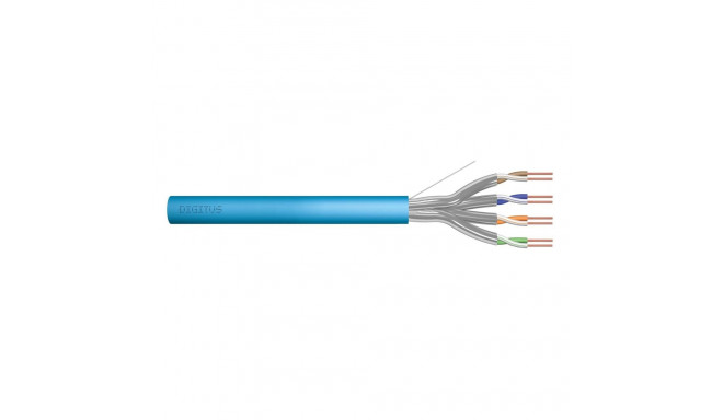 Digitus Cat6A paigalduskaabel, U/FTP, Dca, AWG 23/1, LSOH, 500 m, sinine, rull