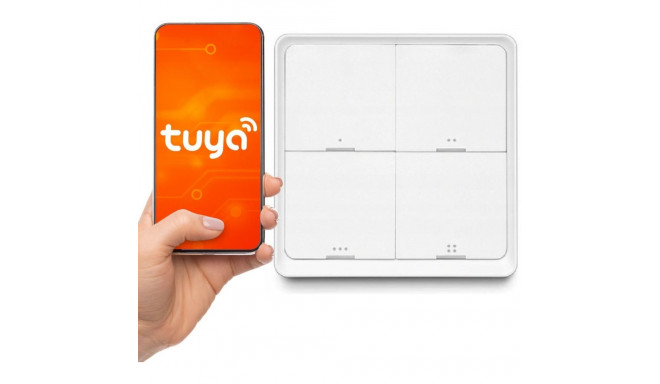 tuya SC04 nutikas ZigBee nupp 4 kanalit 12 stseeni