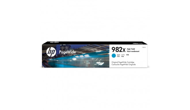 HP 982X suure mahuga tsüaan originaal PageWide tindikasett