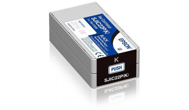 Epson SJIC22P(K) tindikassett ColorWorks C3500 jaoks must