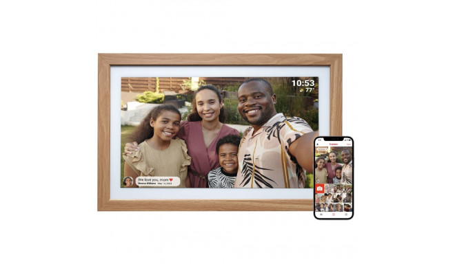 Denver PFF-2162LW digital photo frame Light brown 54.6 cm (21.5") Touchscreen Wi-Fi