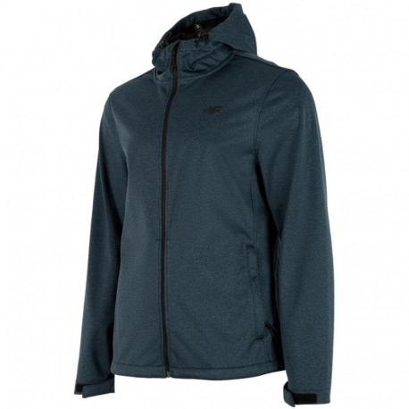 Meeste 4F softshell jope tumesinine melange H4Z22 SFM350 30M