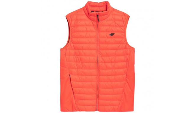 Men's down vest 4F orange 4FSS23TDJAM082 70S S