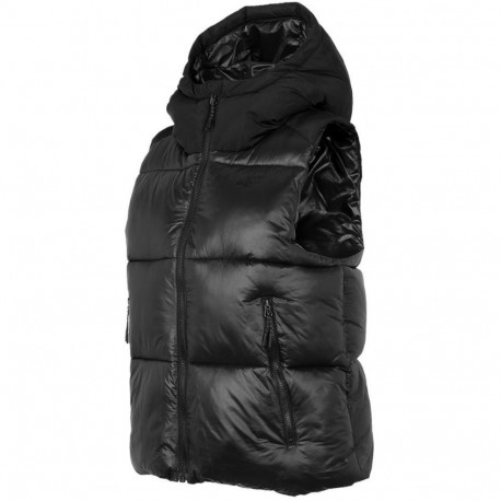Women's vest 4F deep black H4Z22 KUDP004 20S L