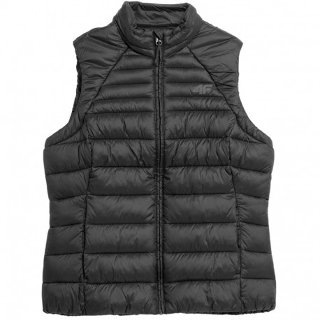 Women's down vest 4F F091 deep black 4FSS23TDJAF091 20S L