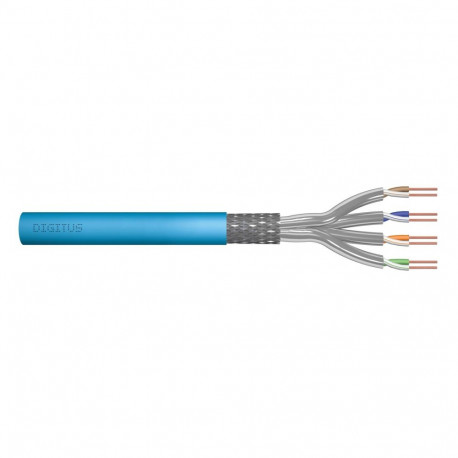 Installation cable DIGITUS cat.6A, S/FTP, Eca, AWG23/1, LSOH, 50m, sinine, fooliumiga