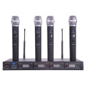 PLL-400 UHF Microphone 4 Channels (4 Handheld Microphones)