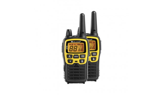 Midland XT70 Adventure two-way radio 93 channels 433.075 - 446.09375 MHz Black, Yellow