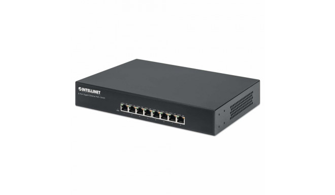 Intellinet 8-Port Gigabit Ethernet PoE+ Switch, 8 x PoE ports, IEEE 802.3at/af Power-over-Ethernet (