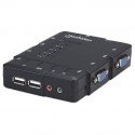 4x1 VGA/USB KVM Switch 4-Port with Audio/Mic