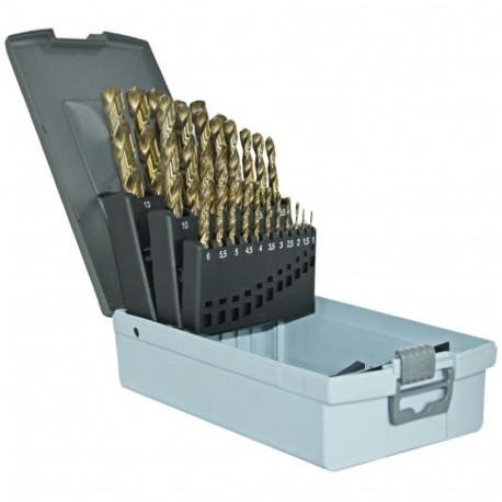 Metal drills set 1-13mm, HSS-Co, fully ground, 135°, 25pcs