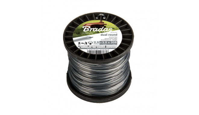 Trimmeri jõhv Ripper Dual, ümar tugevdatud (poolil) 2,0mm 100m