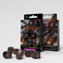 Dragons Modern Dice Set Black And Copper Colors