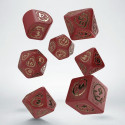 Dragons Modern Dice Set Red And Gold Colors