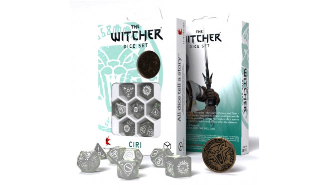 The Witcher Ciri Dice Set Mist And White Colors