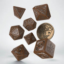 The Witcher Geralt Dice Set Brown And Silver