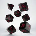 Classic RPG Dice Set Black and Red