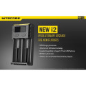 Nitecore New I2 Intellicharger Baterijų Įkroviklis