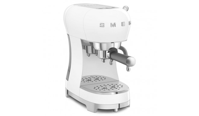 Coffee Maker - SMEG ECF02WHEU 15-Bar Pressure Thermoblock White
