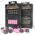 Q-workshop Fortress Compact D6 Black & Pink Dice Set