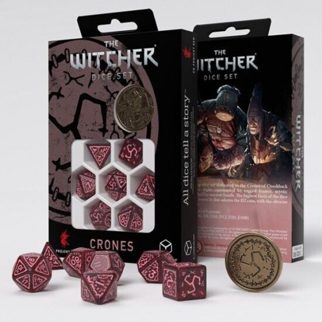 Dice Set - Q-Workshop The Witcher Crones Whispess Red