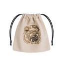 Steampunk Dice Bag Sand Color With Colorful Motifs