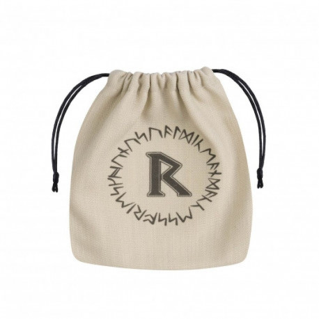 Runic Dice Bag Sand And Black Colors