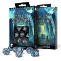 Call Of Cthulhu Dice Set Dark Blue And White Colors