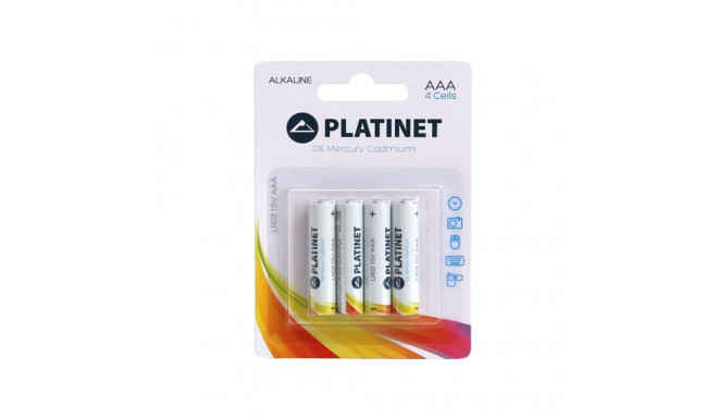 PLATINET BATTERY ALKALINE PRO LR03/AAA BLISTER*4 [42465]