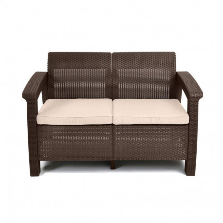 Keter kahekohaline aiadiivan Corfu Love Seat 29197359599, pruun