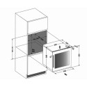 Wine cabinet Dunavox DVS-25.65DB