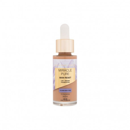 Max Factor Miracle Pure Skin Reset 2in1 Serum Foundation (30ml) (60-80 Light To Medium)