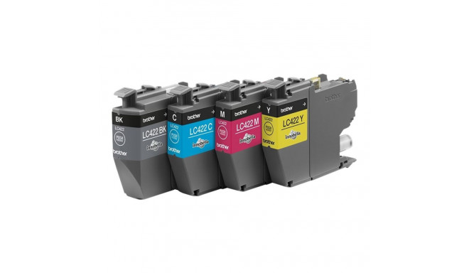 BROTHER Black Cyan Magenta and Yellow Ink Cartridges Multipack Each cartridge prints up to 550 pages