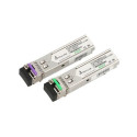 Extralink SFP WDM Module SFP 1.25G 1,25Gbps, 1490/1550nm, single mode, 80km, LC, DOM, pair