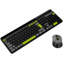 Canyon HSET-W5 keyboard Mouse included Home/Office RF Wireless QWERTY US English Black