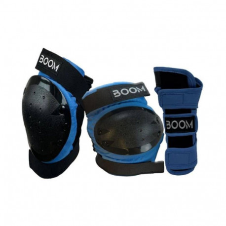 Kaitsmed BOOM Classic Tripple Pad Set, sinised, suurus XS