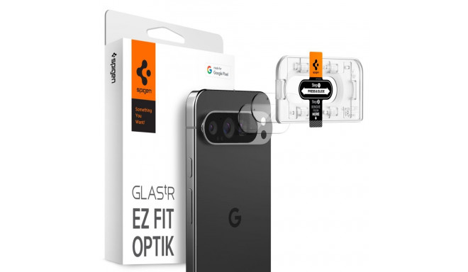 OSŁONA APARATU SPIGEN OPTIK.TR ”EZ FIT” CAMERA PROTECTOR 2-PACK GOOGLE PIXEL 9 PRO XL CRYSTAL CLEAR