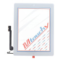 MUSTTBY Touch screen + back sticker + Home for iPAD 4 (white)